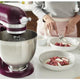 KitchenAid - 5 QT Beetroot Artisan Tilt-Head Stand Mixer with Premium Accessory Pack - KSM195PSBE