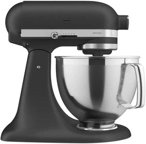 KitchenAid - 5 QT Black Artisan Tilt-Head Stand Mixer with Premium Accessory Pack Imperial - KSM195PSBK