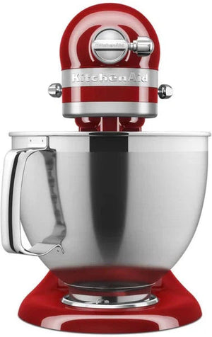 KitchenAid - 5 QT Candy Apple Red Artisan Tilt-Head Stand Mixer with Premium Accessory Pack - KSM195PSCA