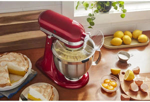 KitchenAid - 5 QT Candy Apple Red Artisan Tilt-Head Stand Mixer with Premium Accessory Pack - KSM195PSCA