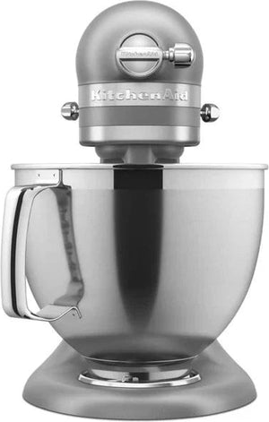 KitchenAid - 5 QT Contour Silver Artisan Tilt-Head Stand Mixer with Premium Accessory Pack - KSM195PSCU