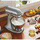 KitchenAid - 5 QT Contour Silver Artisan Tilt-Head Stand Mixer with Premium Accessory Pack - KSM195PSCU