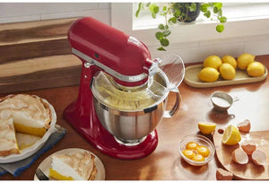 KitchenAid - 5 QT Empire Red Artisan Tilt-Head Stand Mixer with Premium Accessory Pack - KSM195PSER