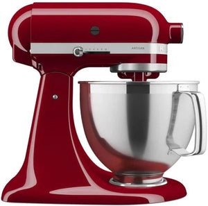 KitchenAid - 5 QT Empire Red Artisan Tilt-Head Stand Mixer with Premium Accessory Pack - KSM195PSER