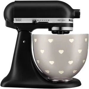 KitchenAid - 5 QT Layered Hearts Ceramic Bowl with Handle for Tilt Head Mixers - KSM2CB5CH