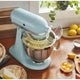 KitchenAid - 5 QT Mineral Water Blue Artisan Tilt-Head Stand Mixer with Premium Accessory Pack - KSM195PSMI