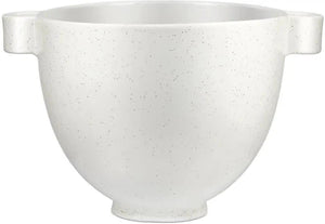 KitchenAid - 5 QT Speckled Stone Ceramic Bowl with Handle for Tilt Head Mixers - KSM2CB5PSS