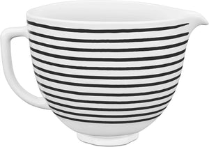 KitchenAid - 5 QT Striped Pattern Ceramic Bowl - KSM2CB5PHS