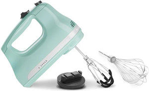 KitchenAid - 6 Speed Ice Hand Mixer with Flex Edge Beaters - KHM6118IC