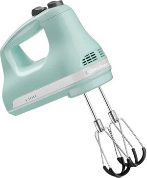 KitchenAid - 6 Speed Ice Hand Mixer with Flex Edge Beaters - KHM6118IC