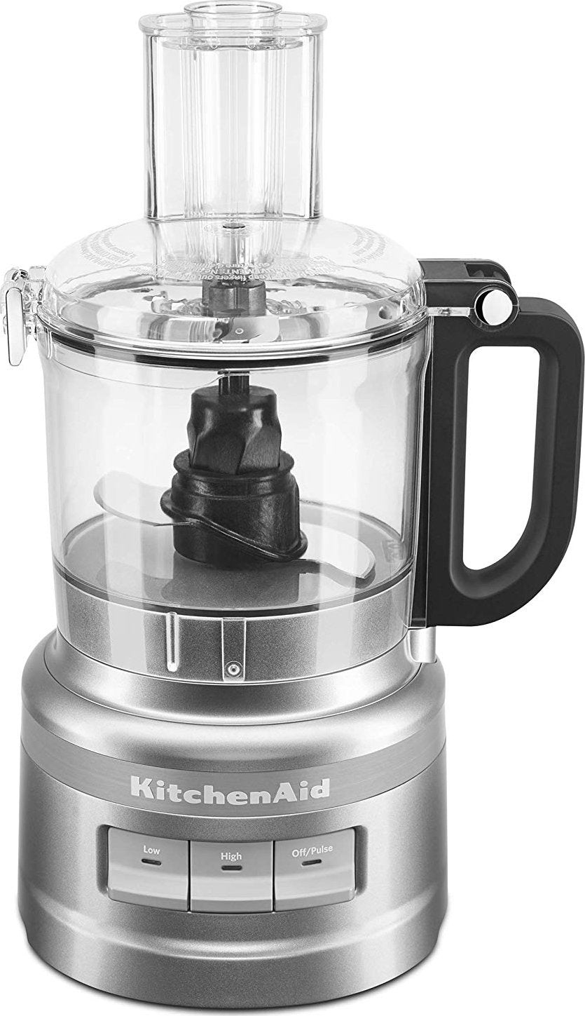 KitchenAid - 7 Cup Contour Silver Food Processor - KFP0718CU