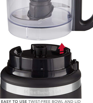 KitchenAid - 7 Cup Matte Black Food Processor - KFP0718BM