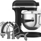 KitchenAid - 7 QT Cast Iron Black Bowl-Lift Stand Mixer - KSM70SKXXBK