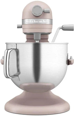 KitchenAid - 7 QT Feather Pink Bowl-Lift Stand Mixer - KSM70SKXXFT