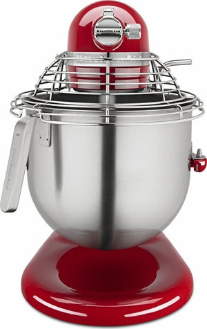 KitchenAid - 8 QT NSF Certified Commercial Series Empire Red Bowl-Lift Stand Mixer with Stainless Steel Bowl Guard - KSMC895ER