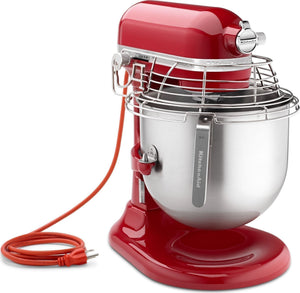 KitchenAid - 8 QT NSF Certified Commercial Series Empire Red Bowl-Lift Stand Mixer with Stainless Steel Bowl Guard - KSMC895ER