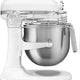 KitchenAid - 8 QT NSF Certified Commercial Series White Bowl-Lift Stand Mixer with Stainless Steel Bowl Guard - KSMC895WH