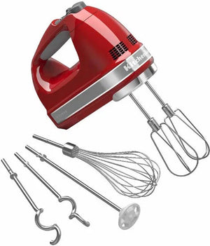 KitchenAid - 9-Speed Empire Red Hand Mixer - KHM926ER