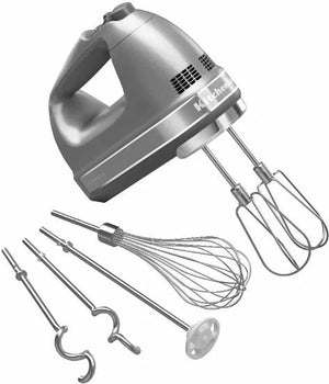 KitchenAid - 9-Speed Silver Hand Mixer Contour - KHM926CU