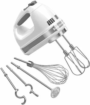 KitchenAid - 9-Speed White Hand Mixer - KHM926WH