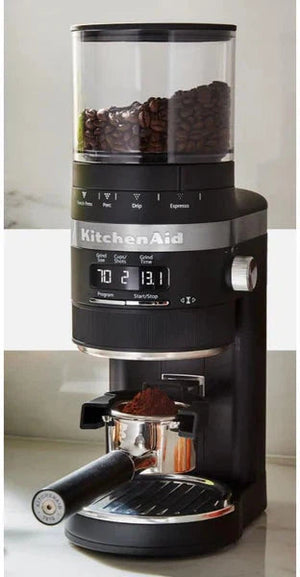 KitchenAid - Black Matte Burr Coffee Grinder - KCG8433BM