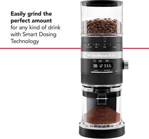 KitchenAid - Black Matte Burr Coffee Grinder - KCG8433BM