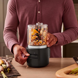 KitchenAid - Black Matte Cordless Food Chopper - Battery Included - KFCR531BM