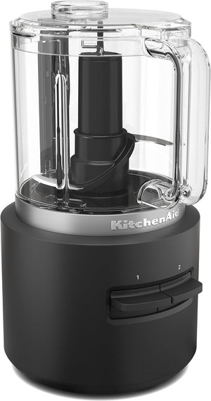 KitchenAid - Black Matte Cordless Food Chopper with Accessories - Battery Sold Separately - KFCR500BM