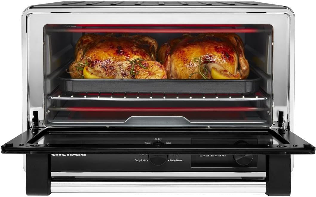 KitchenAid - Black Matte Digital Air Fry Countertop Oven - KCO124BM