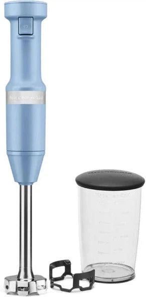 KitchenAid - Blue Velvet Cordless Variable Speed Hand Blender with Chopper and Whisk Attachment - KHBBV83VB