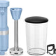 KitchenAid - Blue Velvet Cordless Variable Speed Hand Blender with Chopper and Whisk Attachment - KHBBV83VB