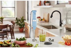 KitchenAid - Blue Velvet Cordless Variable Speed Hand Blender with Chopper and Whisk Attachment - KHBBV83VB