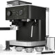 KitchenAid - Cast Iron Black Semi-Automatic Espresso Machine with Burr Grinder - KES6551BK