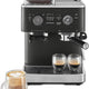 KitchenAid - Cast Iron Black Semi-Automatic Espresso Machine with Burr Grinder - KES6551BK