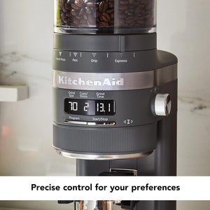 KitchenAid - Charcoal Grey Burr Coffee Grinder Matte - KCG8433DG