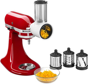 KitchenAid - Food Grinder + Fresh Prep Slicer/Shredder Attachment Bundle - KSM2VSGA