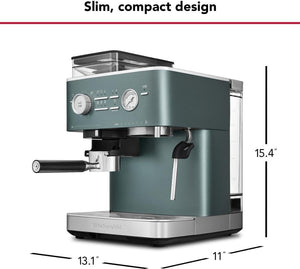 KitchenAid - Juniper Semi-Automatic Espresso Machine with Burr Grinder - KES6551JP