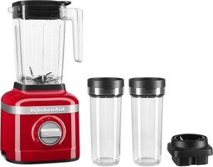 KitchenAid - K150 Passion Red 3 Speed Ice Crushing Blender with 2 Personal Blender Jars - KSB1332PA