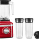 KitchenAid - K150 Passion Red 3 Speed Ice Crushing Blender with 2 Personal Blender Jars - KSB1332PA