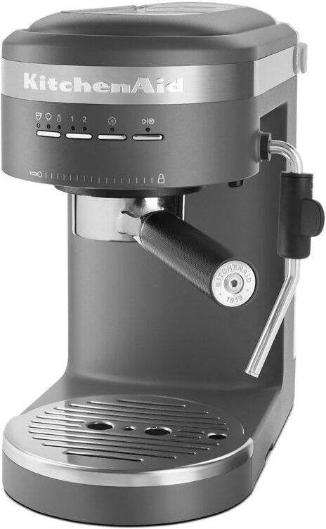 KitchenAid - Semi-Automatic Espresso Machine Charcoal Grey - KES6403DG