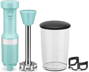 KitchenAid - Variable Speed Corded Hand Blender Aqua Sky - KHBV53AQ