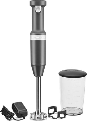 KitchenAid - Variable Speed Cordless Hand Blender Charcoal Grey - KHBBV53DG