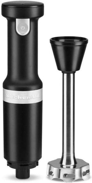 KitchenAid - Variable Speed Cordless Hand Blender with Accessories Black Matte - KHBBV83BM