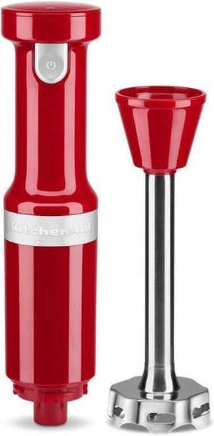 KitchenAid - Variable Speed Cordless Hand Blender with Accessories Empire Red - KHBBV83ER