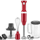 KitchenAid - Variable Speed Cordless Hand Blender with Accessories Empire Red - KHBBV83ER