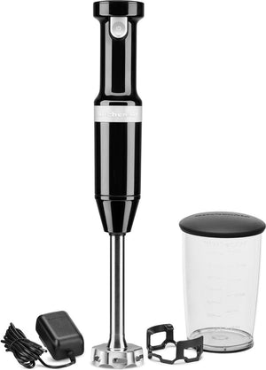 KitchenAid - Variable Speed Cordless Hand Blender with Accessories Onyx Black - KHBBV83OB