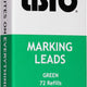 Listo - Green Marking Pencil Refills Writes on Any Surface, 72/Bx - 162BGN