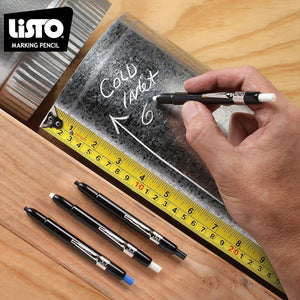 Listo - White Marking Pencil Writes on Any Surface, 72/Box - 162BWE