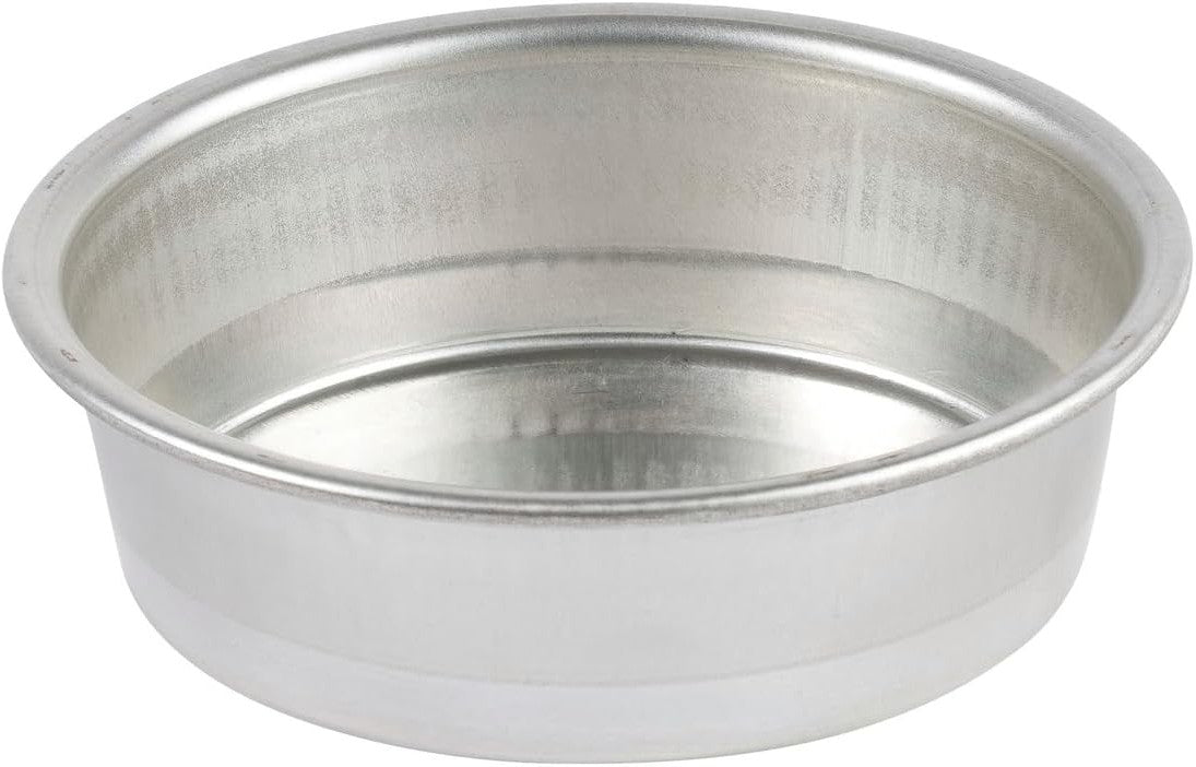 Louis Tellier - 11" x 11" x 1.96" Tin Plate Round Plain Mould with Edges - 123770