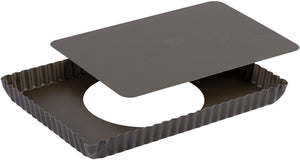 Louis Tellier - 11.41" Non-Stick Rectangular Fluted Cake Mould With Removable Bottom - 225810